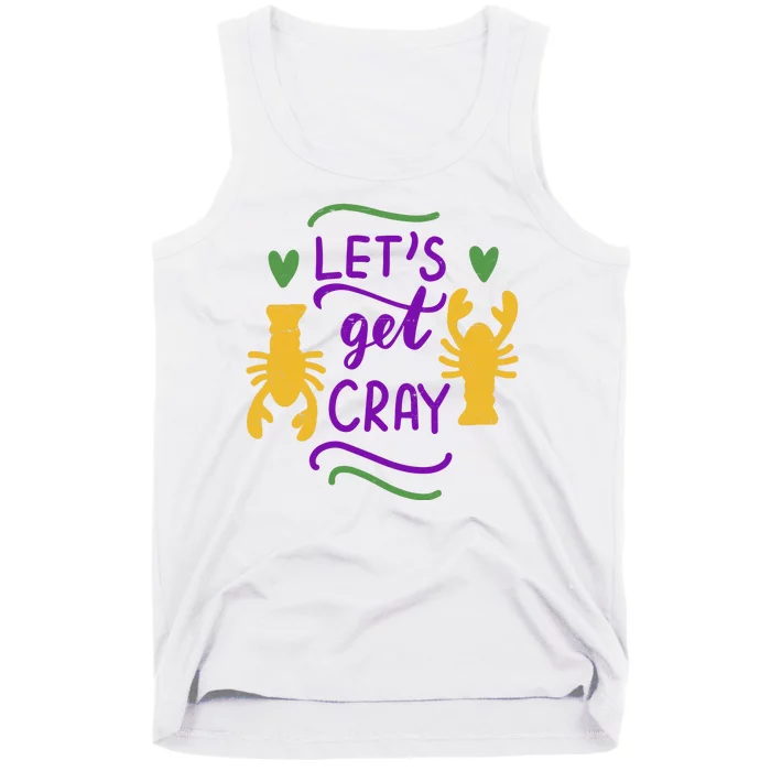 Let's Get Cray Mardi Gras Lobster Tank Top