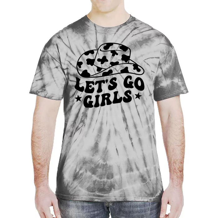 Let's Go Cowgirl Western Gifts For Women Tie-Dye T-Shirt