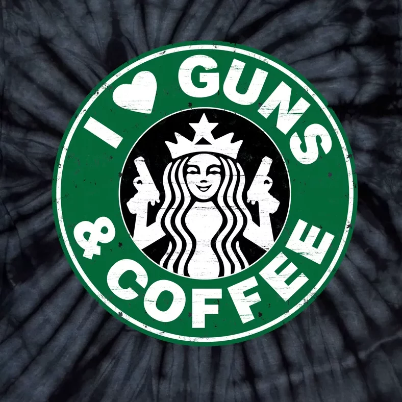 Love Guns Coffee Tie-Dye T-Shirt