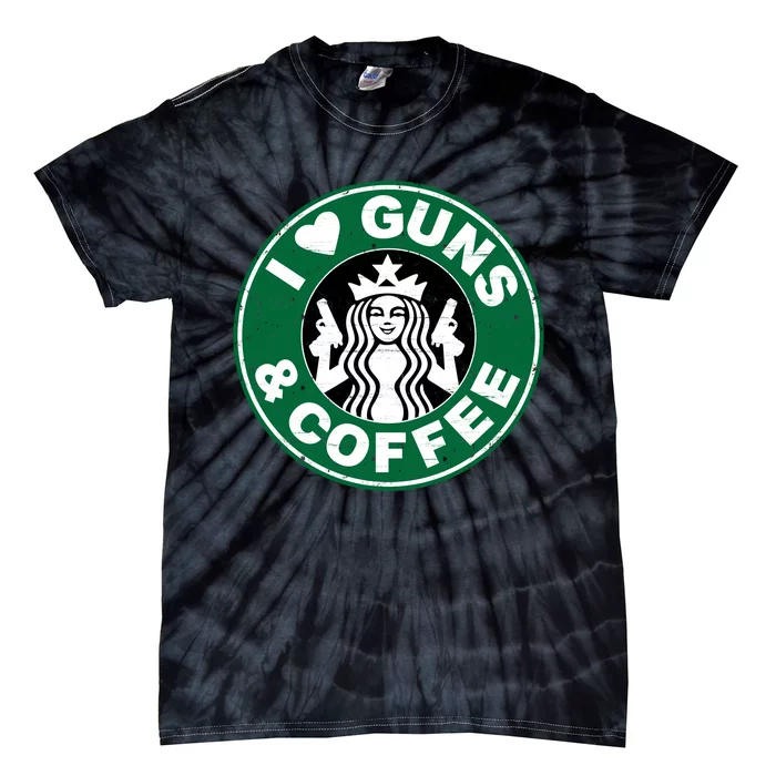 Love Guns Coffee Tie-Dye T-Shirt