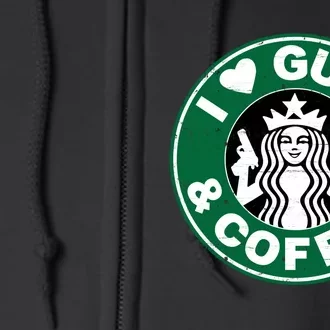 Love Guns Coffee Full Zip Hoodie