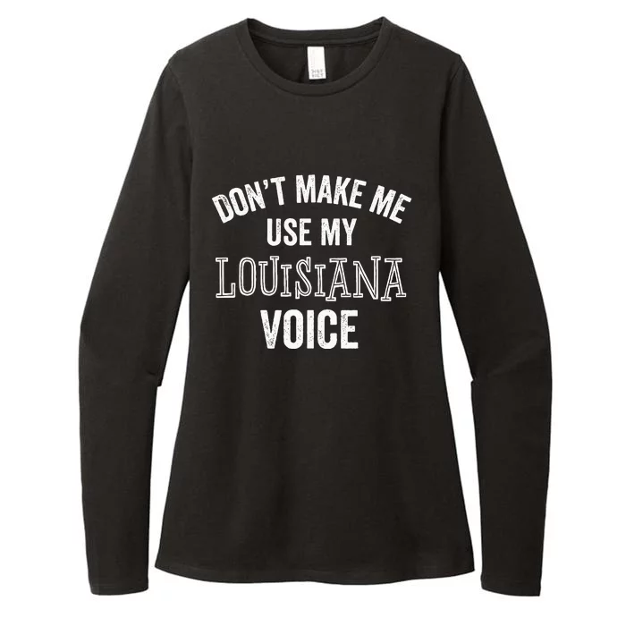 Louisiana Gift Cajun Southern Accent Womens CVC Long Sleeve Shirt