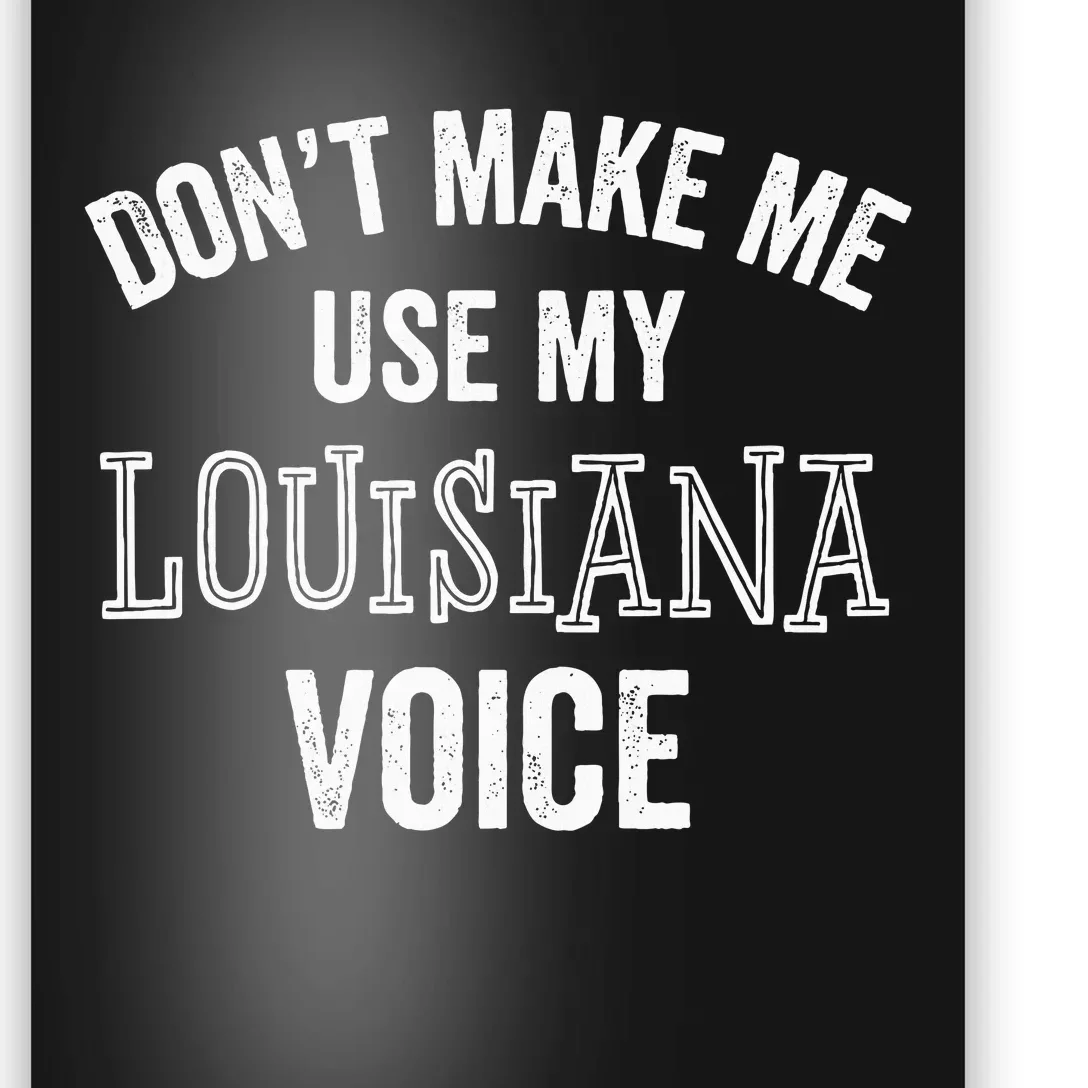 Louisiana Gift Cajun Southern Accent Poster