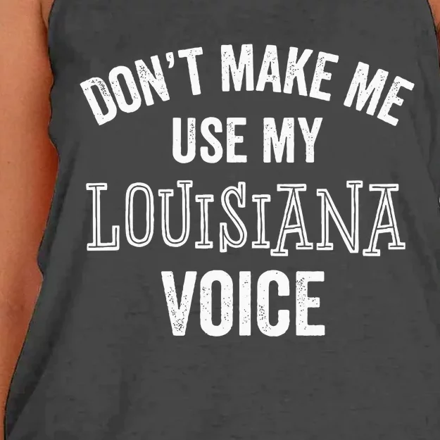 Louisiana Gift Cajun Southern Accent Women's Knotted Racerback Tank