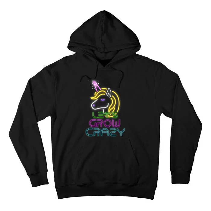 Lets Glow Crazy Glow Party Unicorn Lover Birthday Tall Hoodie