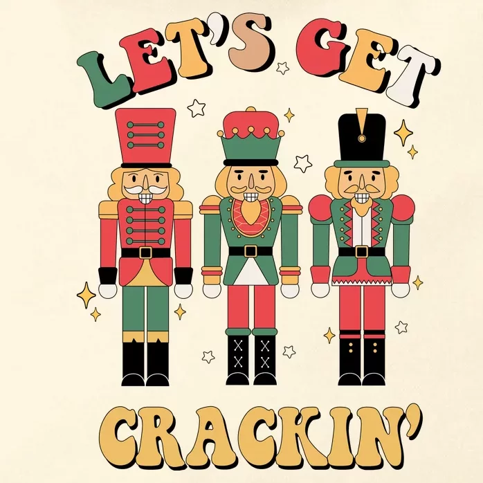 Lets Get Crackin Funny Christmas Zip Tote Bag