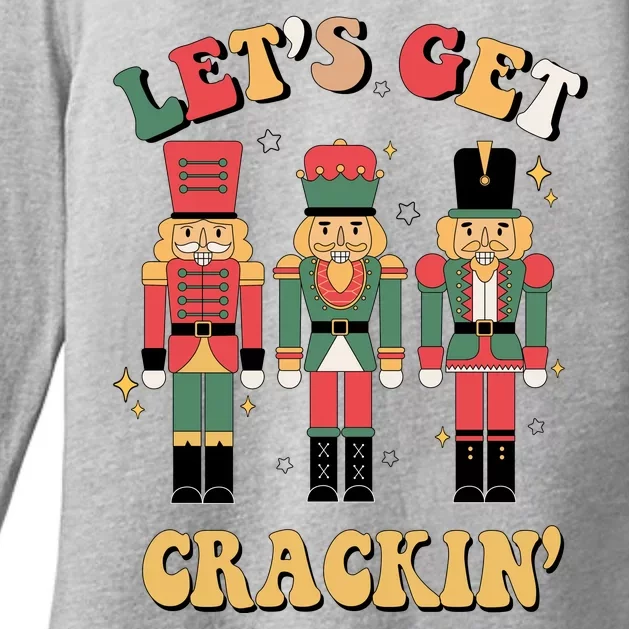 Lets Get Crackin Funny Christmas Womens CVC Long Sleeve Shirt