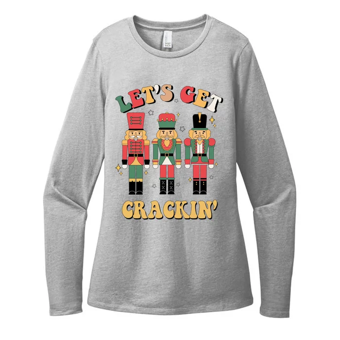 Lets Get Crackin Funny Christmas Womens CVC Long Sleeve Shirt