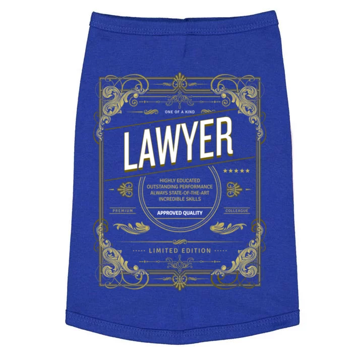 Lawyer Gift Cute Gift Doggie Tank