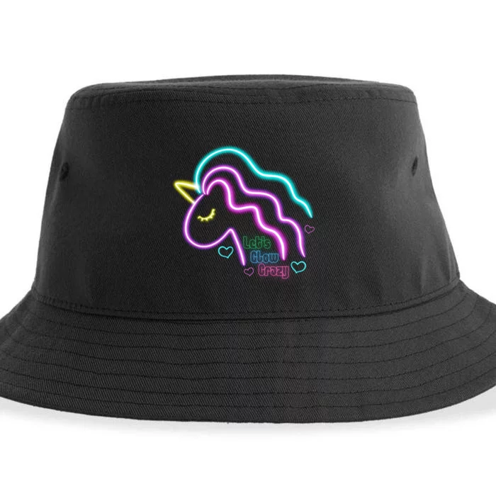 Let's Glow Crazy Unicorn Cute Sustainable Bucket Hat