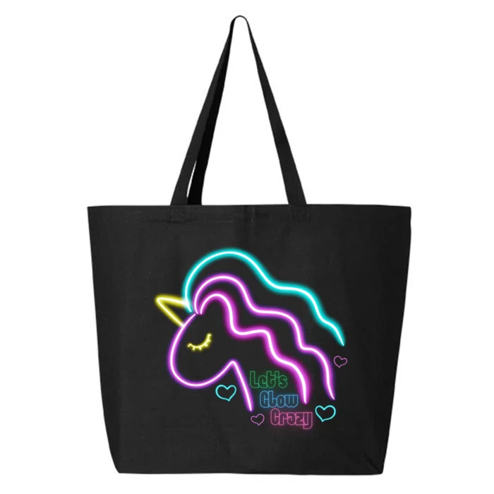 Let's Glow Crazy Unicorn Cute 25L Jumbo Tote