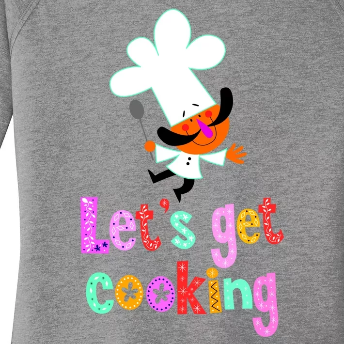 Lets Get Cooking Women's Perfect Tri Tunic Long Sleeve Shirt