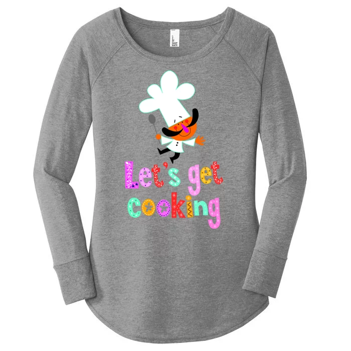 Lets Get Cooking Women's Perfect Tri Tunic Long Sleeve Shirt