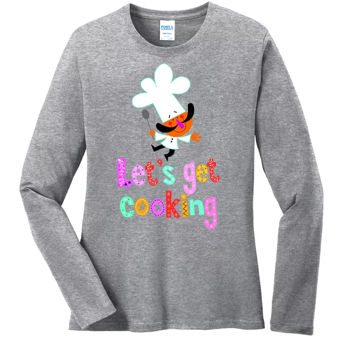 Lets Get Cooking Ladies Long Sleeve Shirt