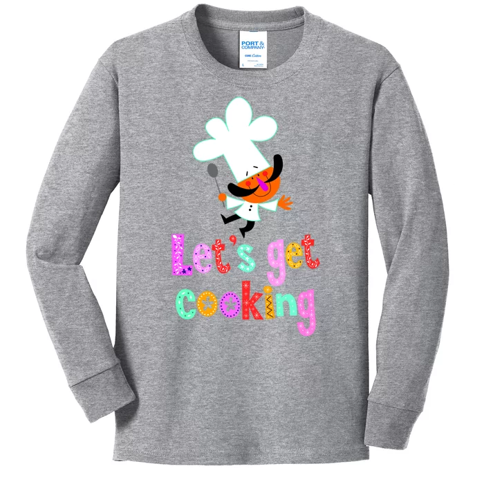 Lets Get Cooking Kids Long Sleeve Shirt