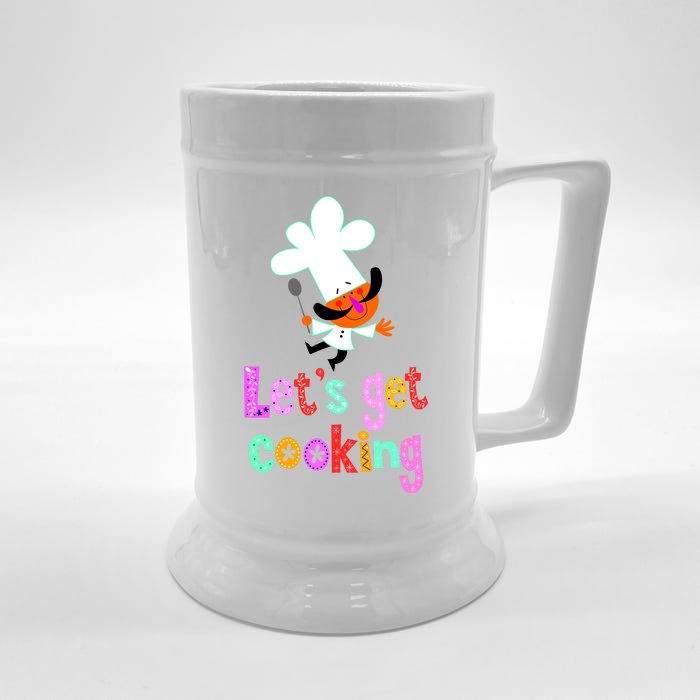 Lets Get Cooking Front & Back Beer Stein