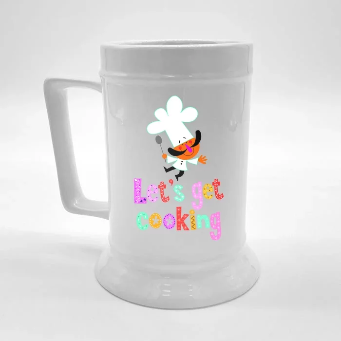 Lets Get Cooking Front & Back Beer Stein