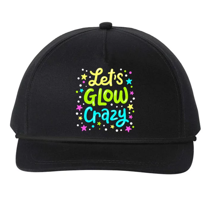 Lets Go Crazy 80s Party Outfit Retro 1980s 80s Lover Snapback Five-Panel Rope Hat