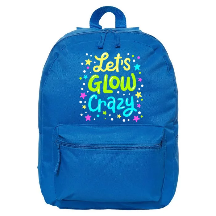 Lets Go Crazy 80s Party Outfit Retro 1980s 80s Lover 16 in Basic Backpack