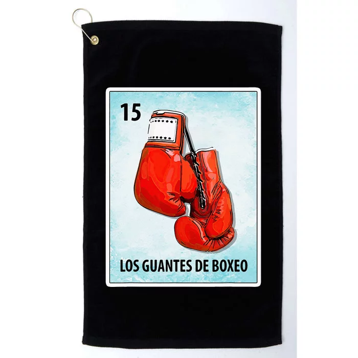 Los Guantes De Boxeo Mexican Boxing Gloves Cards Platinum Collection Golf Towel