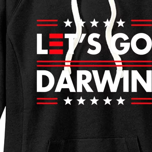 Let's Go Darwin Sarcastic Natural Selection Women's Fleece Hoodie