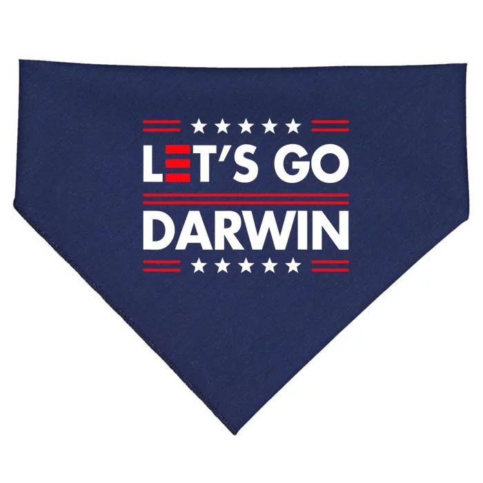 Let's Go Darwin Sarcastic Natural Selection USA-Made Doggie Bandana