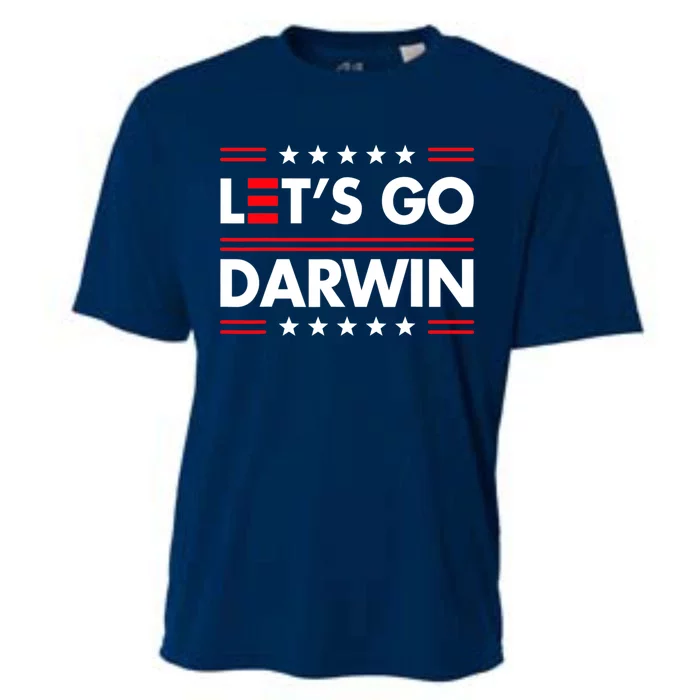 Let's Go Darwin Sarcastic Natural Selection Cooling Performance Crew T-Shirt