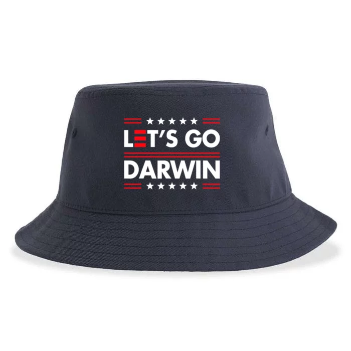 Let's Go Darwin Sarcastic Natural Selection Sustainable Bucket Hat