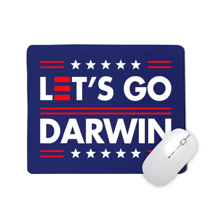 Let's Go Darwin Sarcastic Natural Selection Mousepad