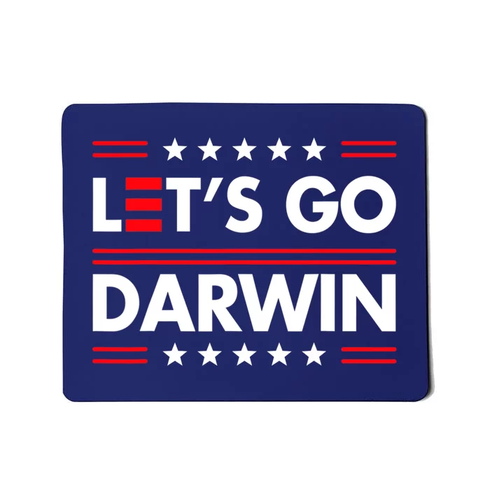 Let's Go Darwin Sarcastic Natural Selection Mousepad