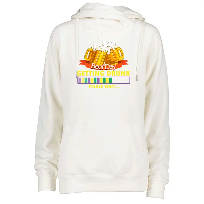 Let’s Get Day Drunk For America Womens Funnel Neck Pullover Hood