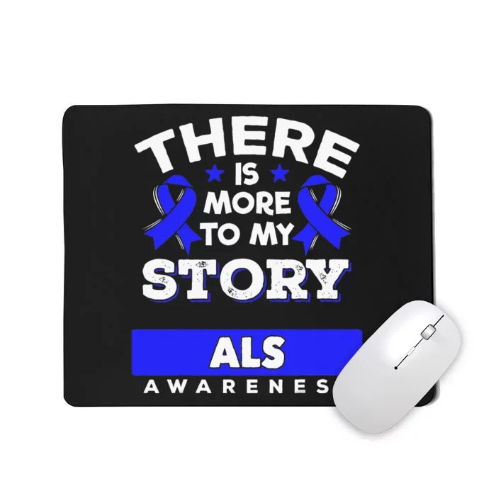 Lou Gehrig's Disease Awareness Ribbon ALS Survivor Mousepad