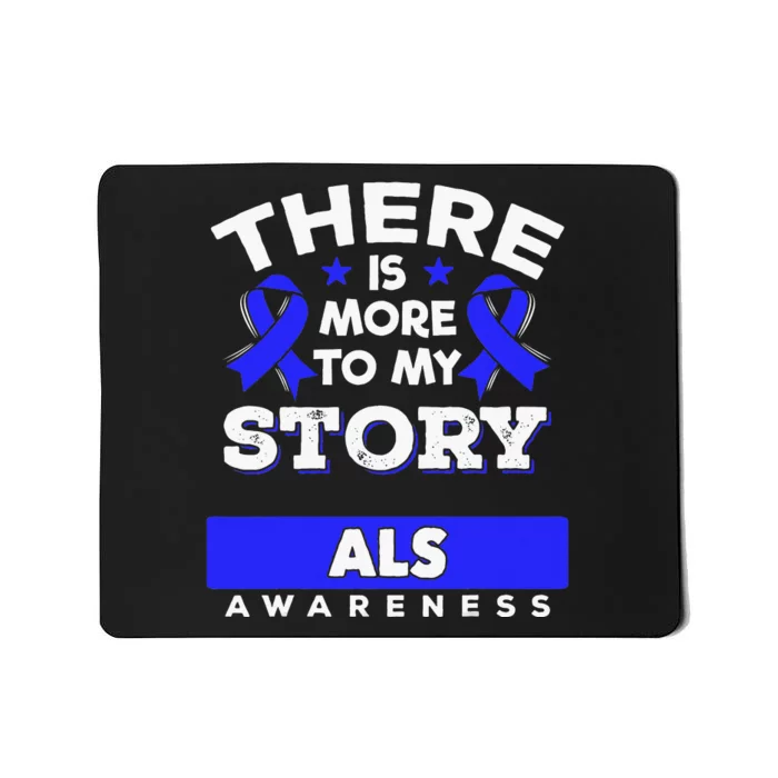 Lou Gehrig's Disease Awareness Ribbon ALS Survivor Mousepad