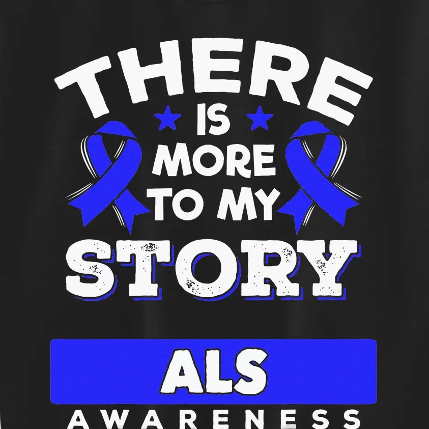 Lou Gehrig's Disease Awareness Ribbon ALS Survivor Kids Sweatshirt