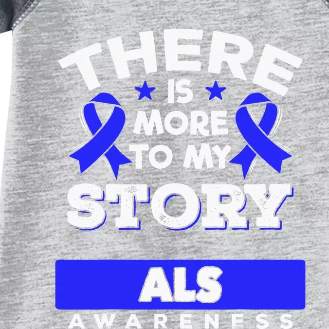 Lou Gehrig's Disease Awareness Ribbon ALS Survivor Infant Baby Jersey Bodysuit