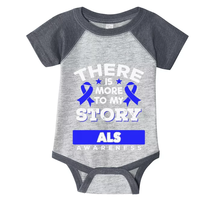 Lou Gehrig's Disease Awareness Ribbon ALS Survivor Infant Baby Jersey Bodysuit