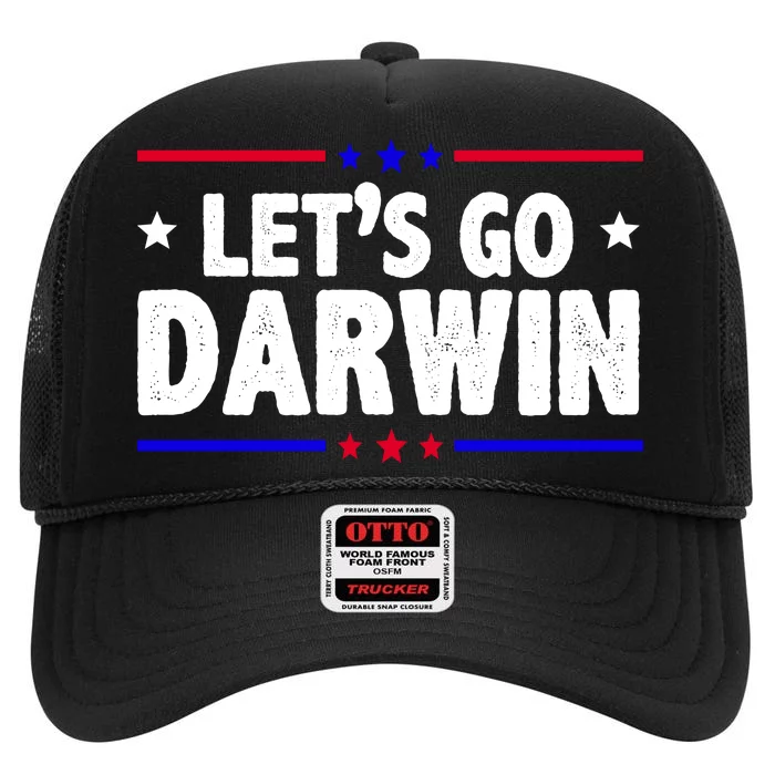 Lets Go Darwin High Crown Mesh Trucker Hat