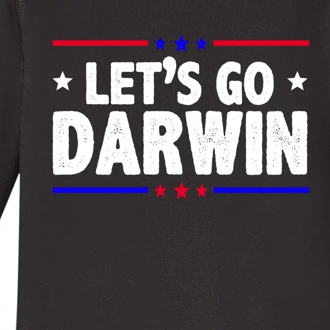 Lets Go Darwin Baby Long Sleeve Bodysuit