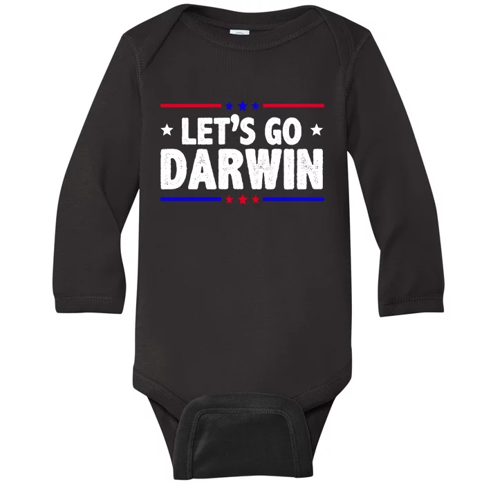 Lets Go Darwin Baby Long Sleeve Bodysuit