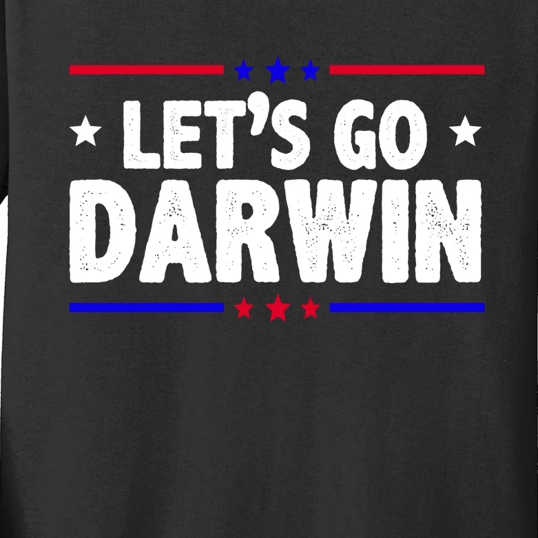 Lets Go Darwin Kids Long Sleeve Shirt