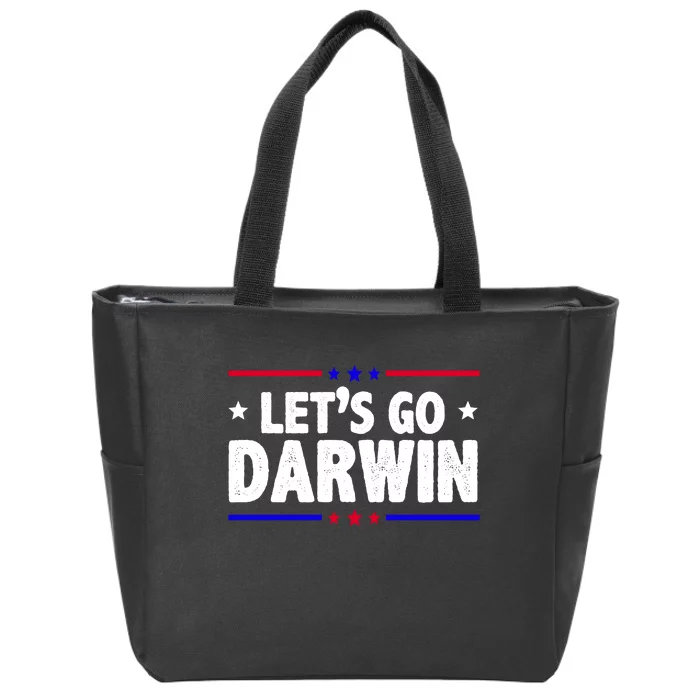 Lets Go Darwin Zip Tote Bag