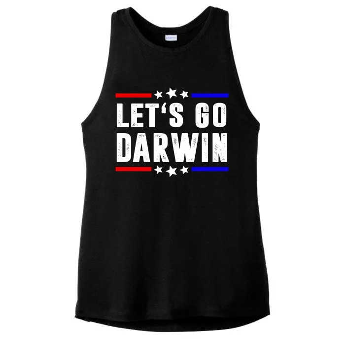 Lets Go Darwin US Vintage Ladies Tri-Blend Wicking Tank