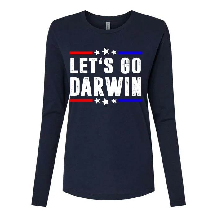 Lets Go Darwin US Vintage Womens Cotton Relaxed Long Sleeve T-Shirt