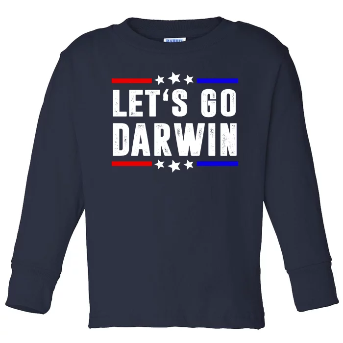 Lets Go Darwin US Vintage Toddler Long Sleeve Shirt