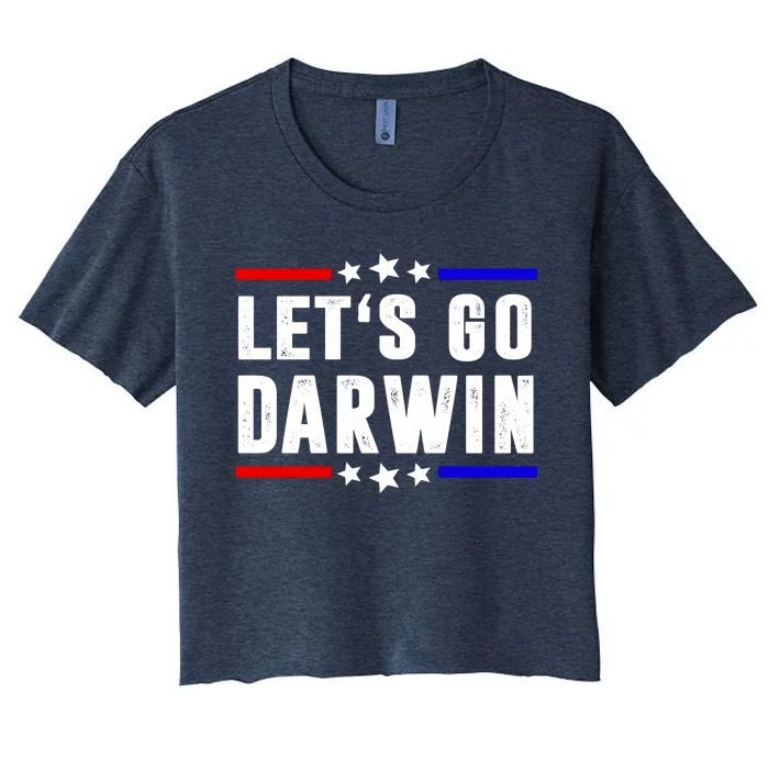 Lets Go Darwin US Vintage Women's Crop Top Tee