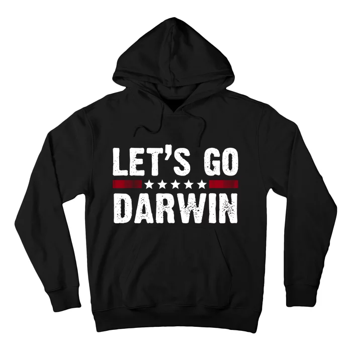 Lets Go Darwin Vintage Logo Hoodie