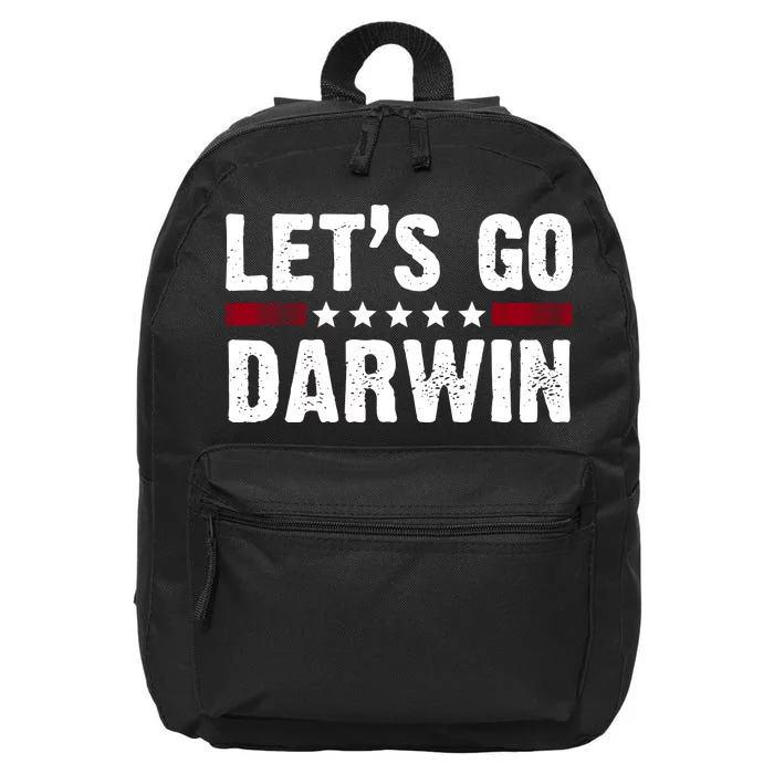 Lets Go Darwin Vintage Logo 16 in Basic Backpack