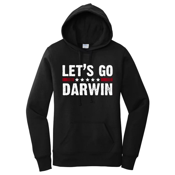 Lets Go Darwin Vintage Logo Women's Pullover Hoodie