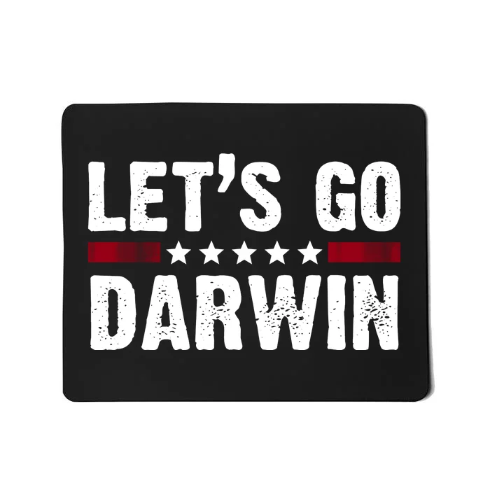 Lets Go Darwin Vintage Logo Mousepad