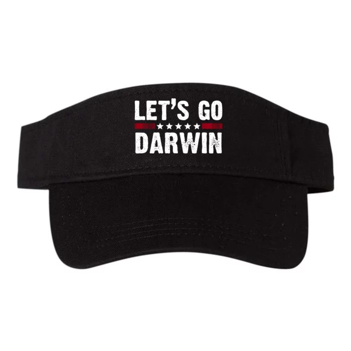 Lets Go Darwin Vintage Logo Valucap Bio-Washed Visor